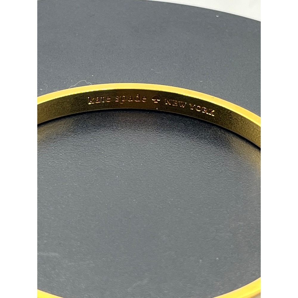 Kate Spade NY Tickle the Ivories Ivory
Enamel 12k gold-plate Bangle Bracelet - Picture 4 of 12